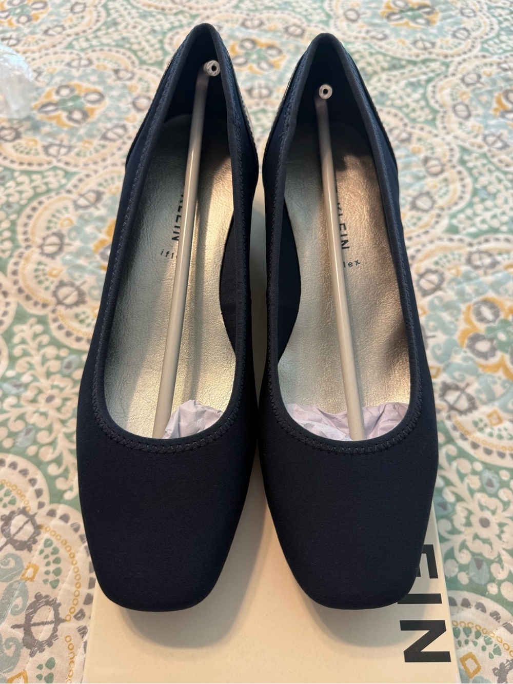 NWT Anne Klein Wisher Navy Wedges 9